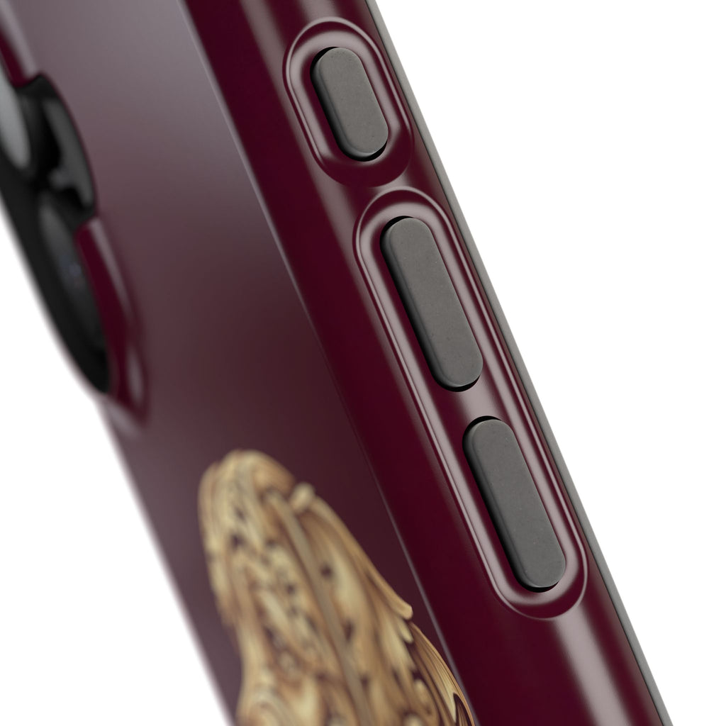 Personalized Gold Filigree Labrador Phone Case — Tough Magnetic Case with Wireless Charging