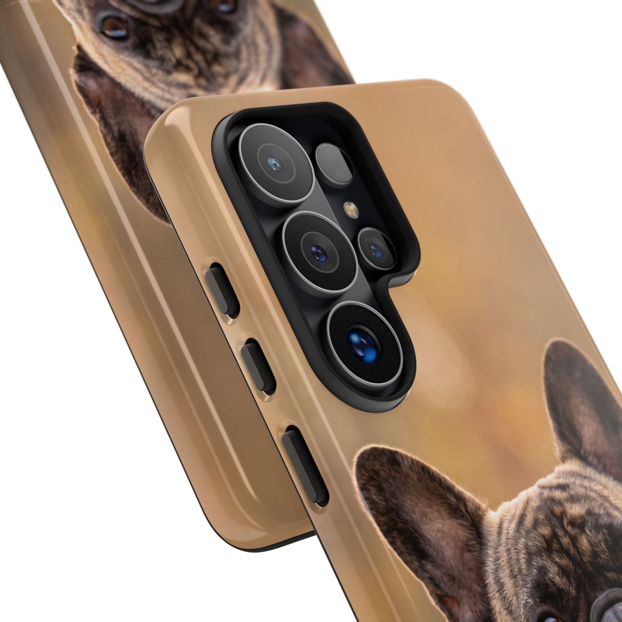 French Bulldog Portrait Phone Case | Realistic Brindle Frenchie Photo Case | iPhone & Samsung
