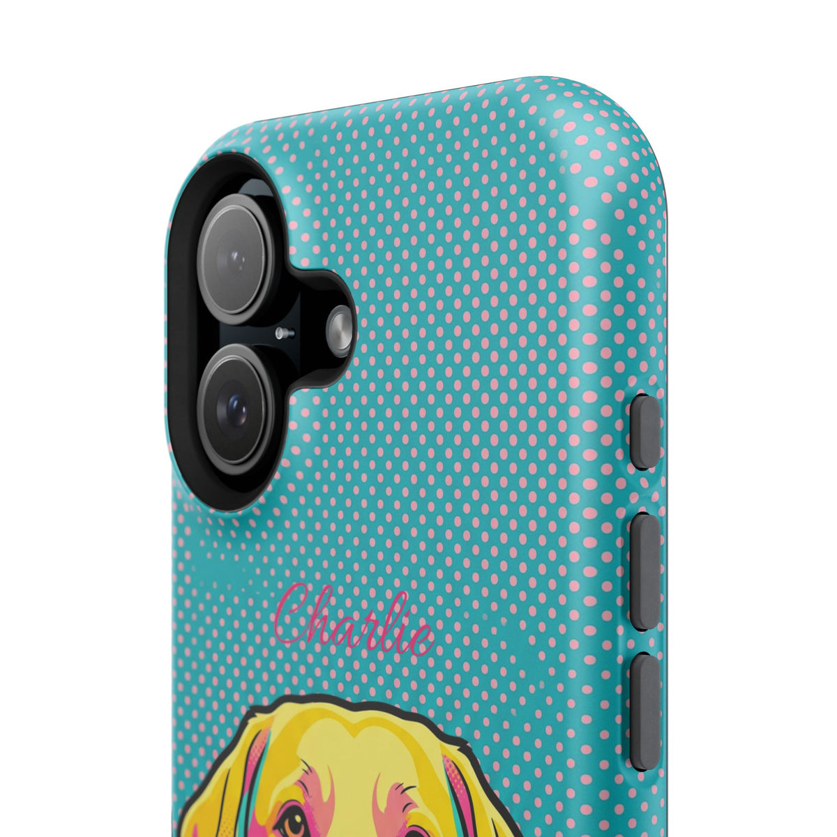 Personalized Pop Art Labrador Phone Case — Tough Magnetic Case with Wireless Charging