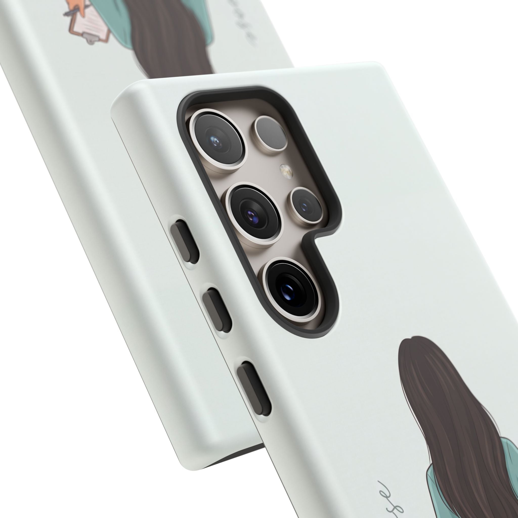 "Trust the Purpose" Nurse Phone Case | Illustrated Nurse in Scrubs Design | iPhone & Samsung