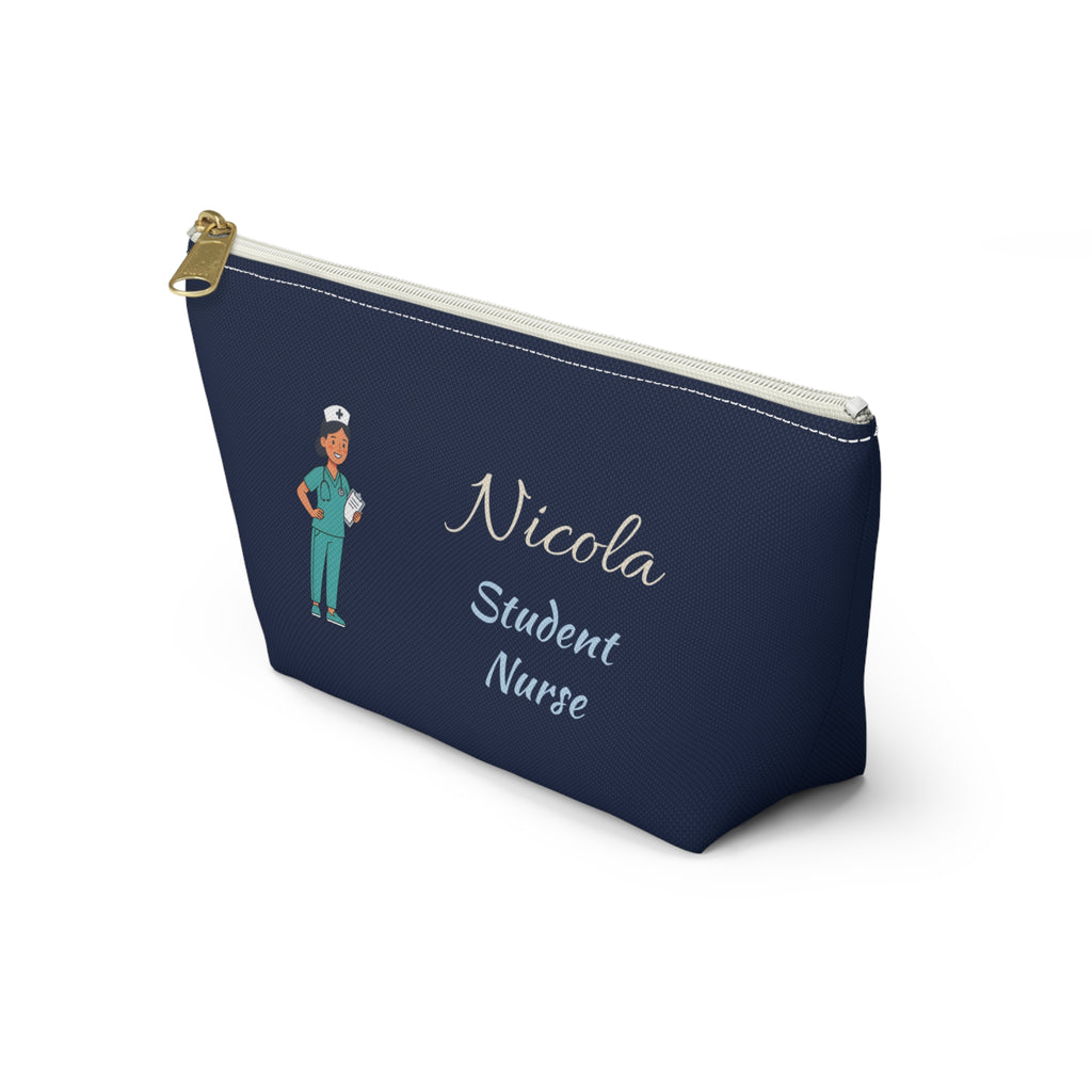 Personalized Student Nurse Pouch | Custom Name Cosmetic Bag