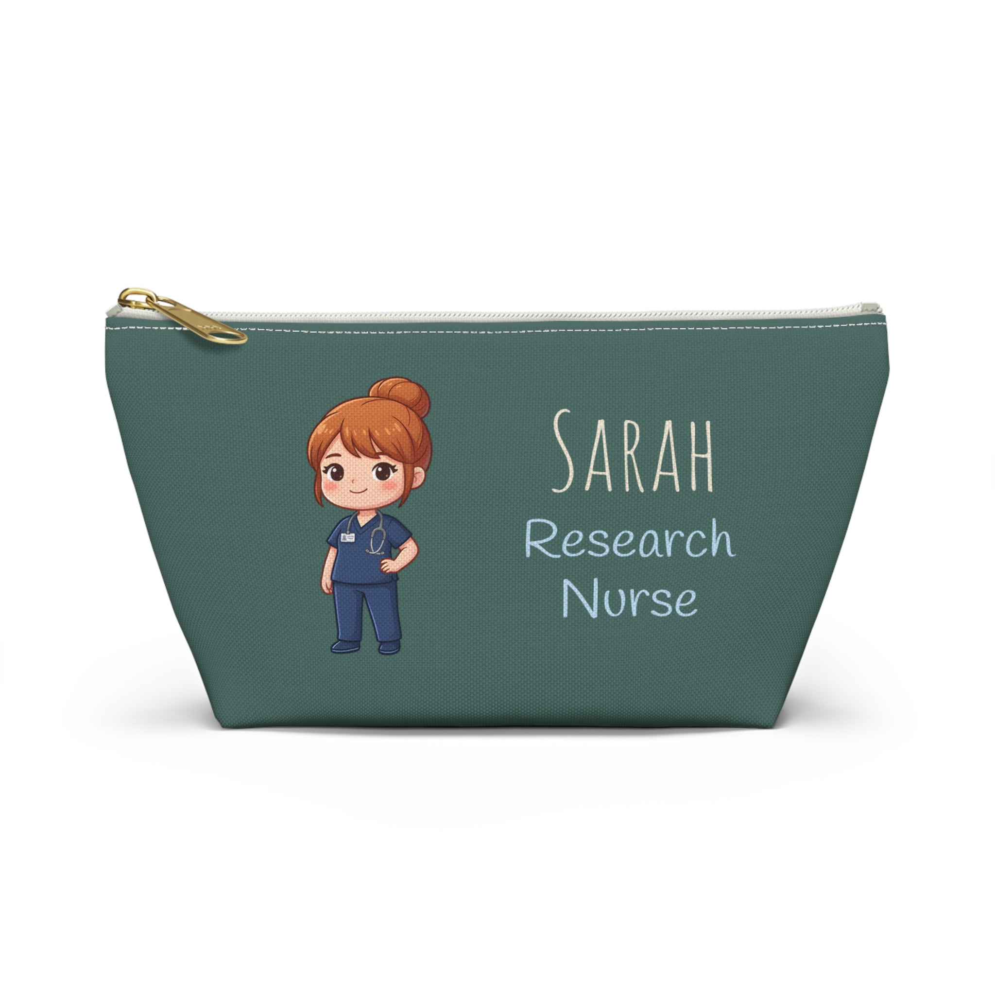 Personalized Nurse Gift Pouch | Custom Name Makeup Bag for Nurses