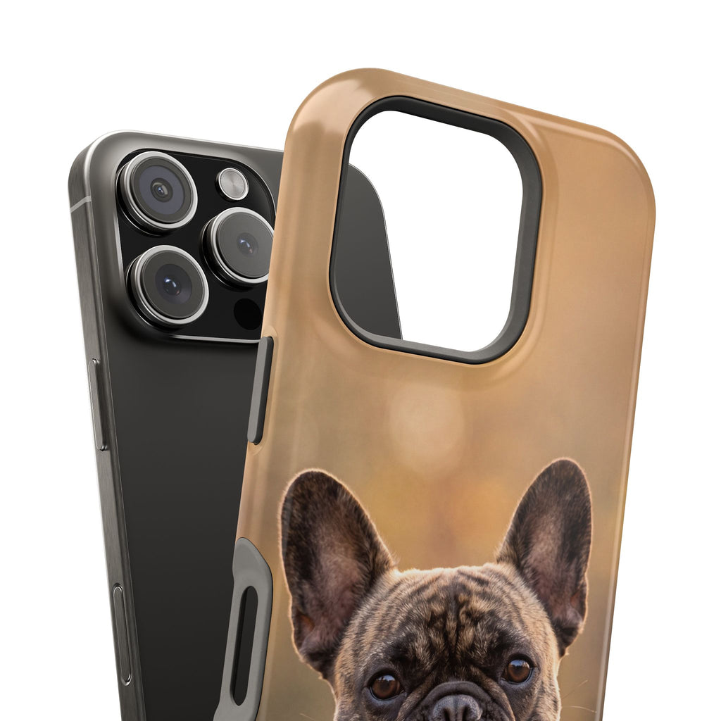 Brindle French Bulldog Phone Case — Impact-Resistant Wireless Charging Cover
