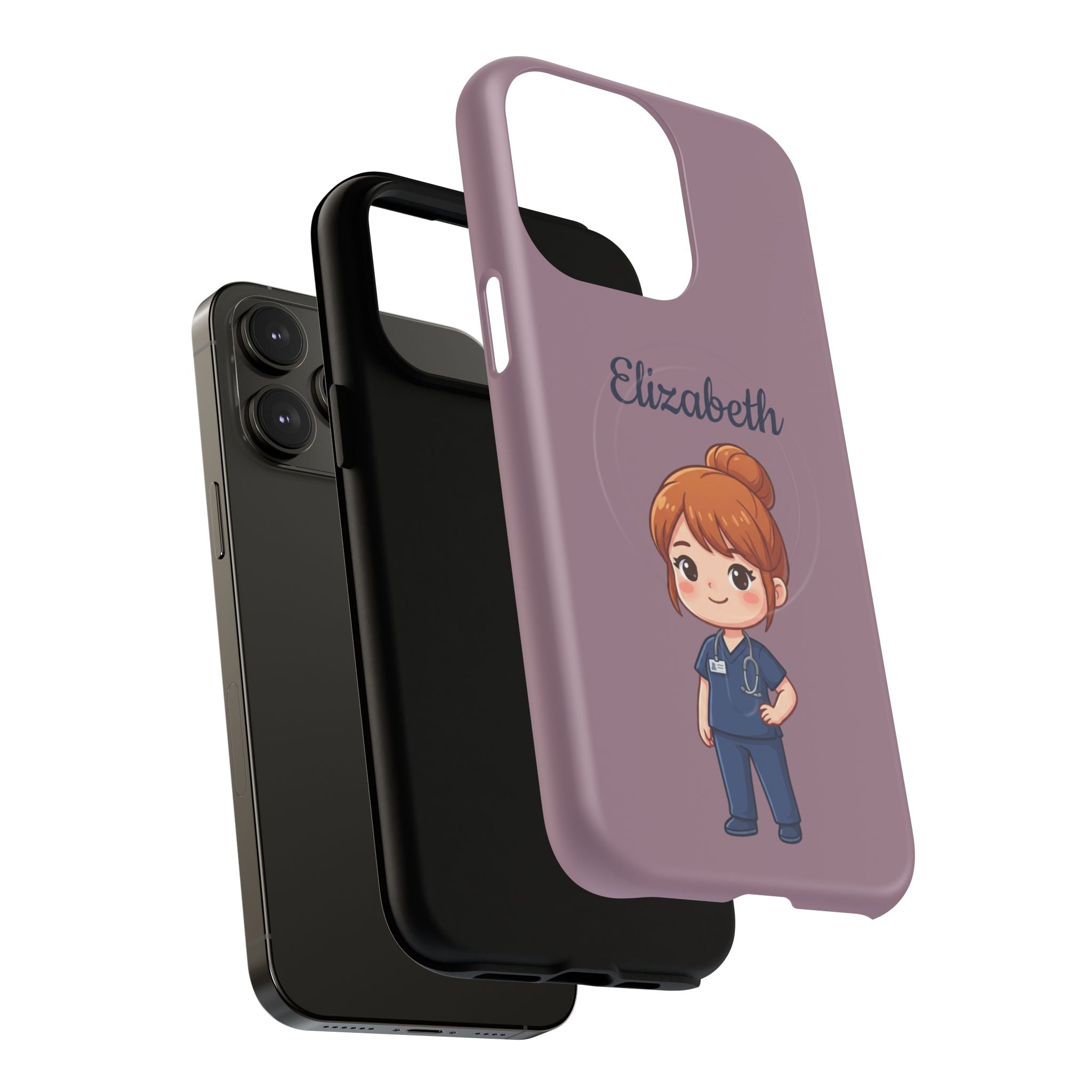 Personalized Nurse Phone Case with Custom Name | MagSafe Compatible iPhone Case