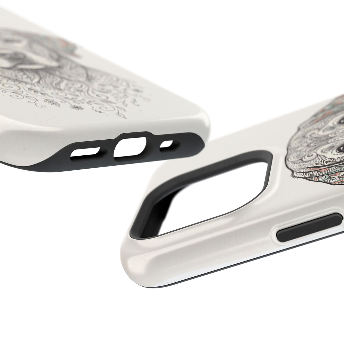 Mandala Labrador Phone Case — Tough Magnetic Case with Wireless Charging