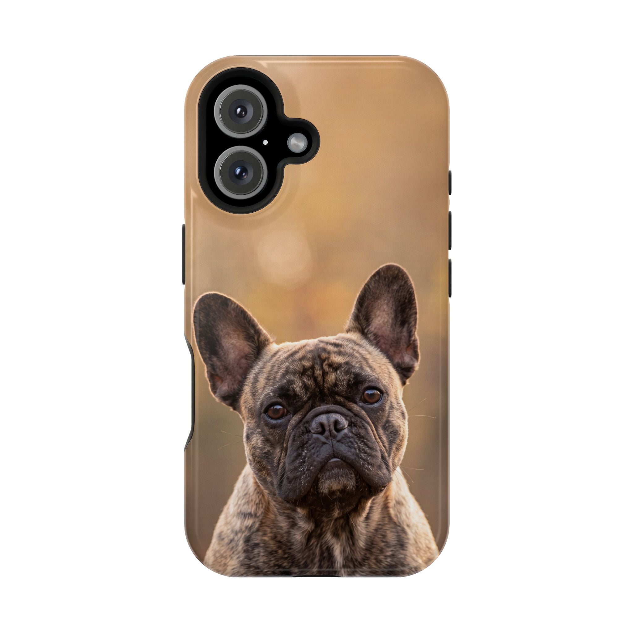 Brindle French Bulldog Phone Case — Impact-Resistant Wireless Charging Cover