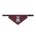 Burgundy French Bulldog Bandana | Cute Frenchie Dog Bandana | Pet Lover Gift