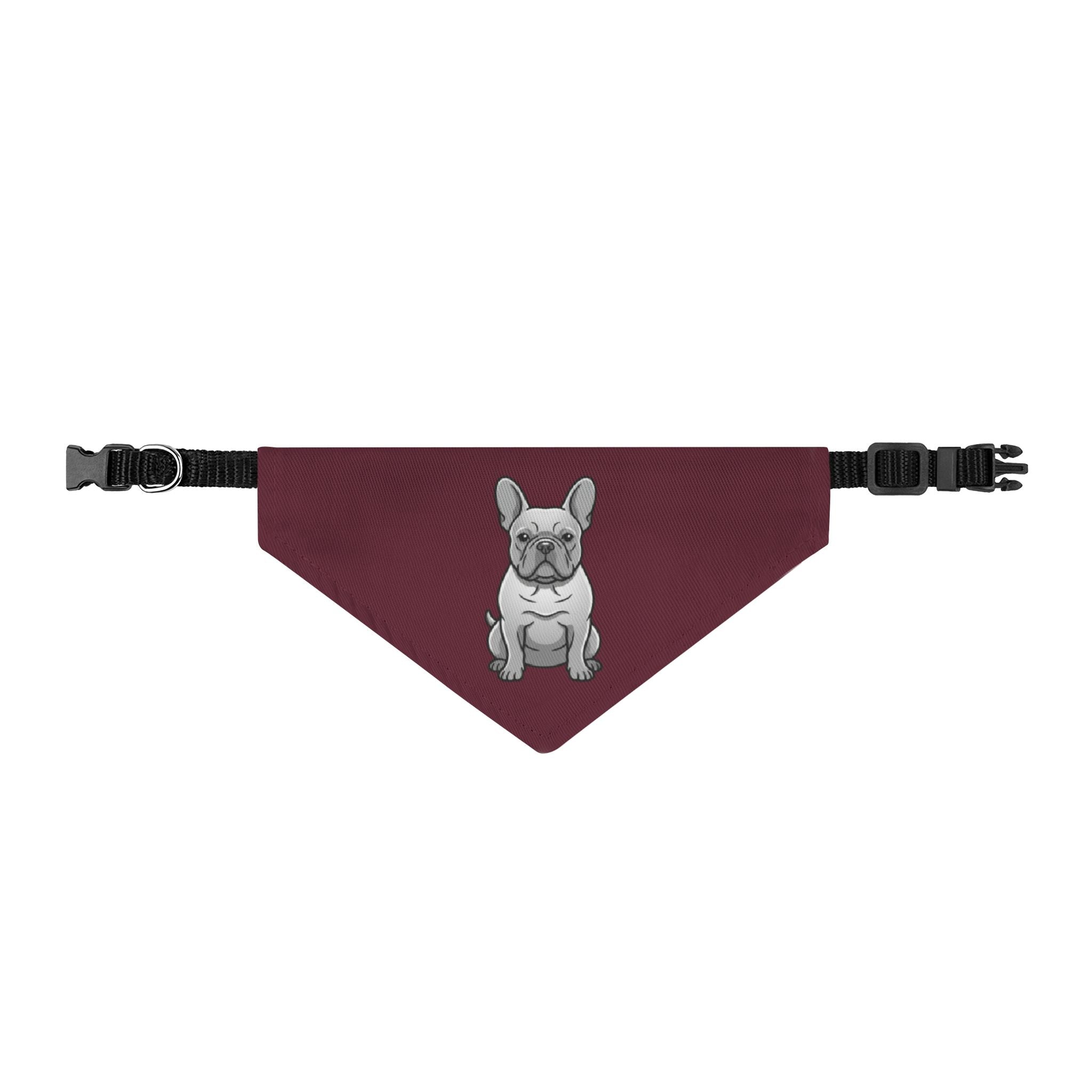 Burgundy French Bulldog Bandana | Cute Frenchie Dog Bandana | Pet Lover Gift