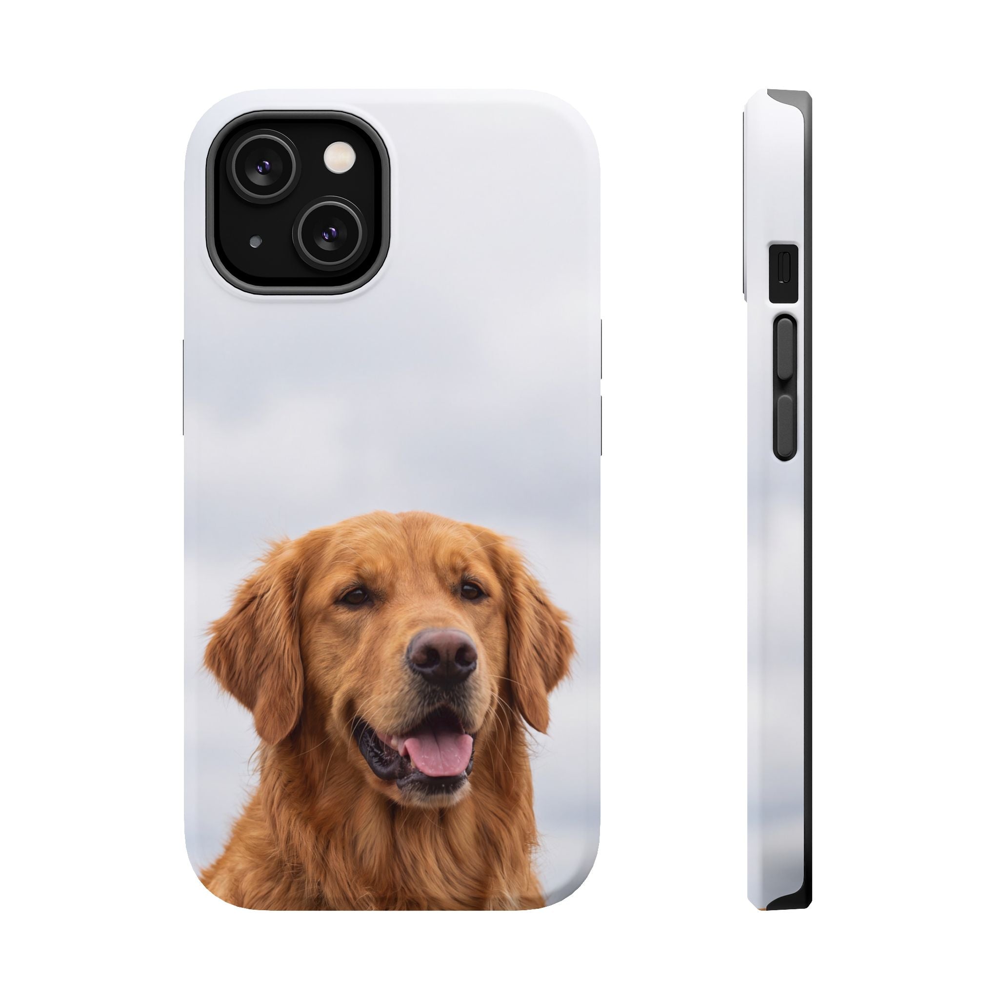 Golden Retriever Phone Case — Impact-Resistant Wireless Charging Cover