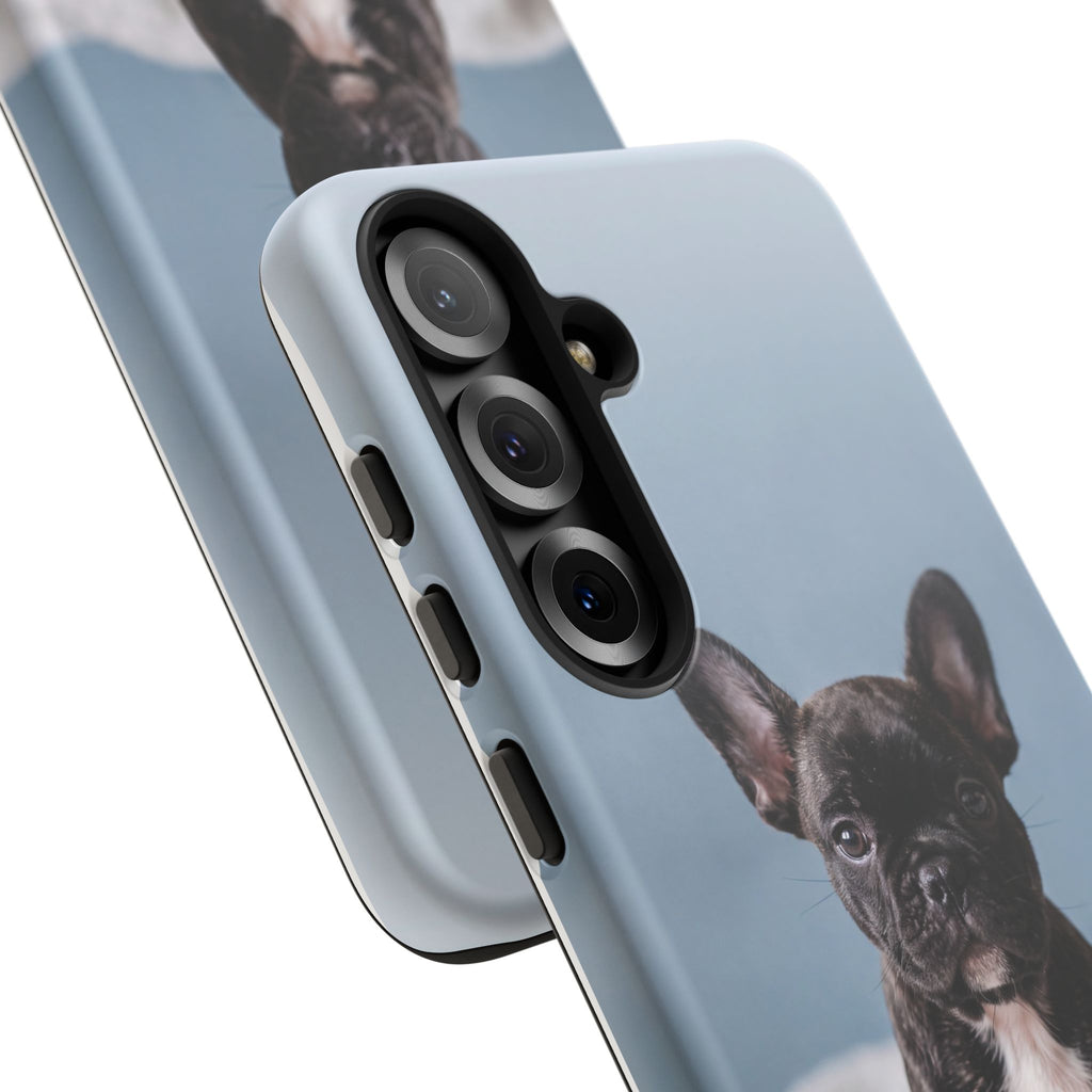 French Bulldog Puppy Phone Case | Adorable Brindle Frenchie Portrait | Samsung & iPhone