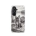 Personalized French Bulldog Lakeside Dock Phone Case — Wireless Charging Cover