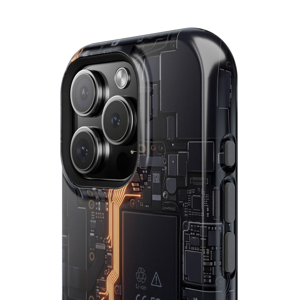 Electrician Circuit Bolt Phone Case — Impact-Resistant Wireless Charging Cover