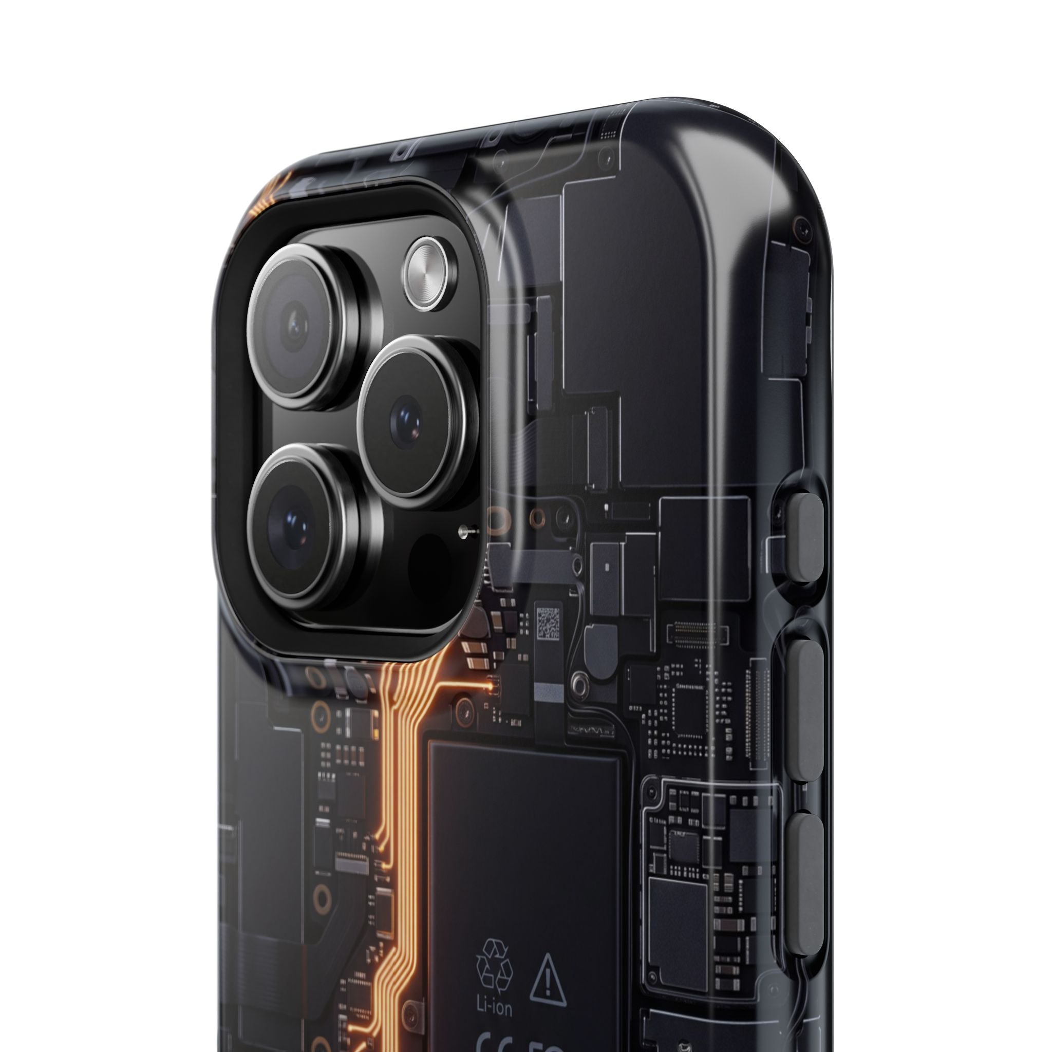Electrician Circuit Bolt Phone Case — Impact-Resistant Wireless Charging Cover