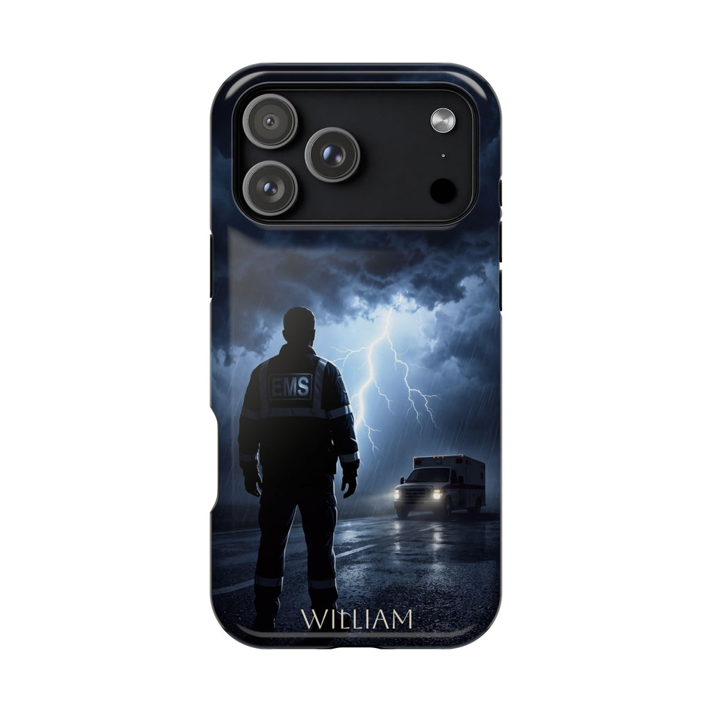 Personalized Lightning Storm EMS Phone Case — Wireless Charging Cover