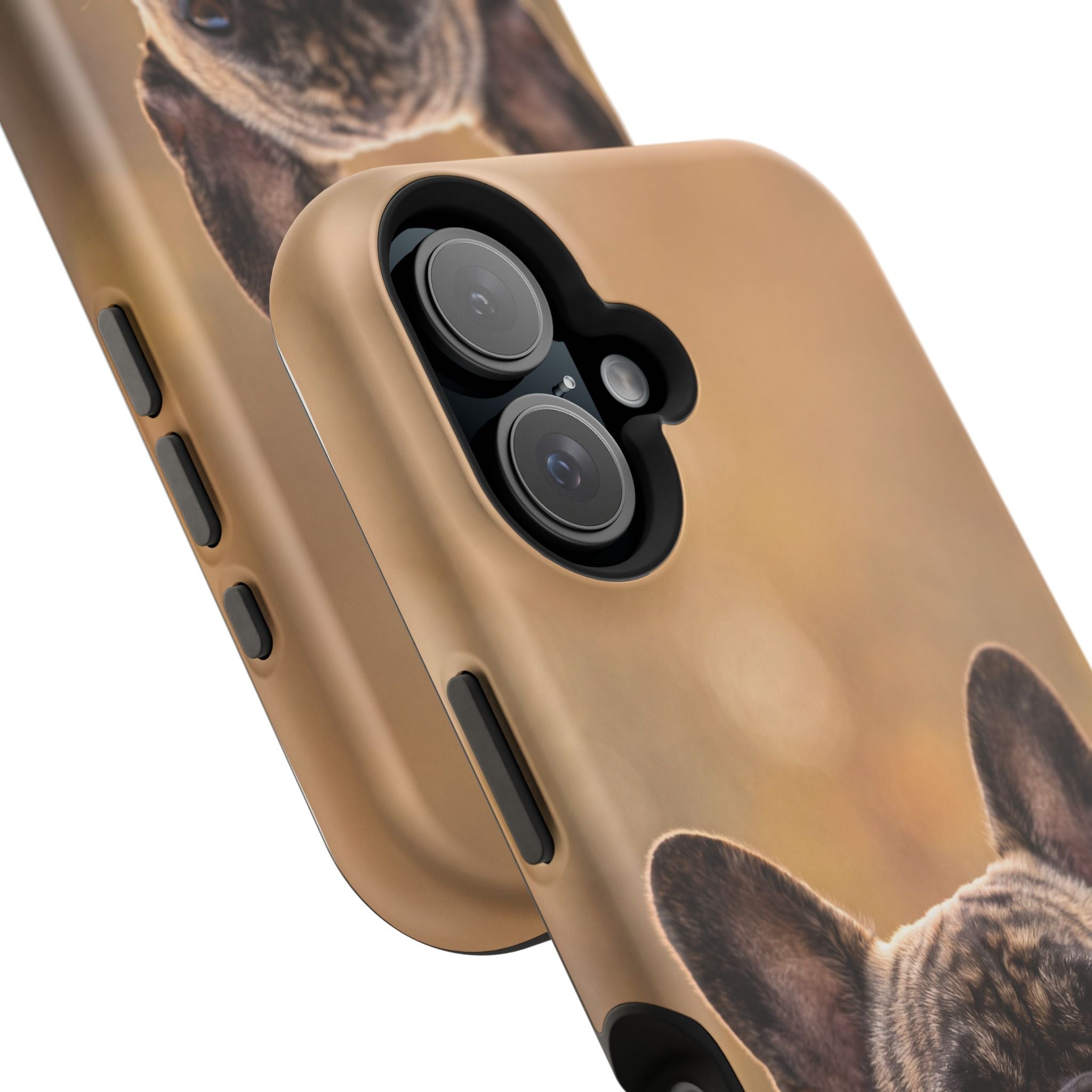Brindle French Bulldog Phone Case — Impact-Resistant Wireless Charging Cover