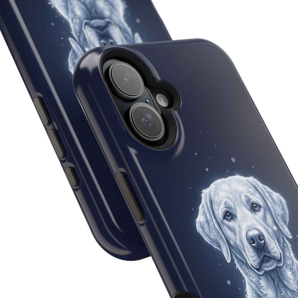 Personalized Winter Snowflake Labrador Phone Case — Tough Magnetic Case with Wireless Charging
