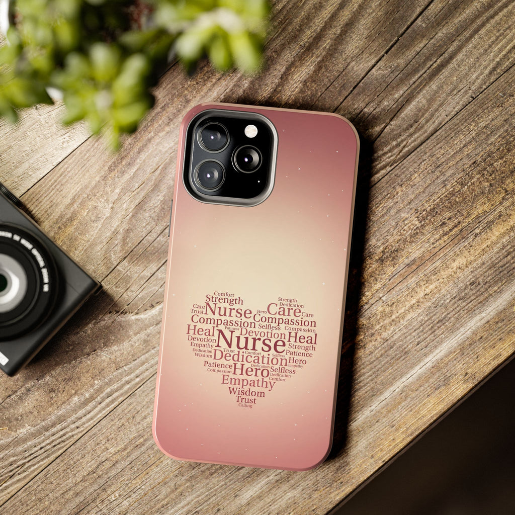 Nurse Heart Word Cloud Phone Case | iPhone & Samsung Galaxy series