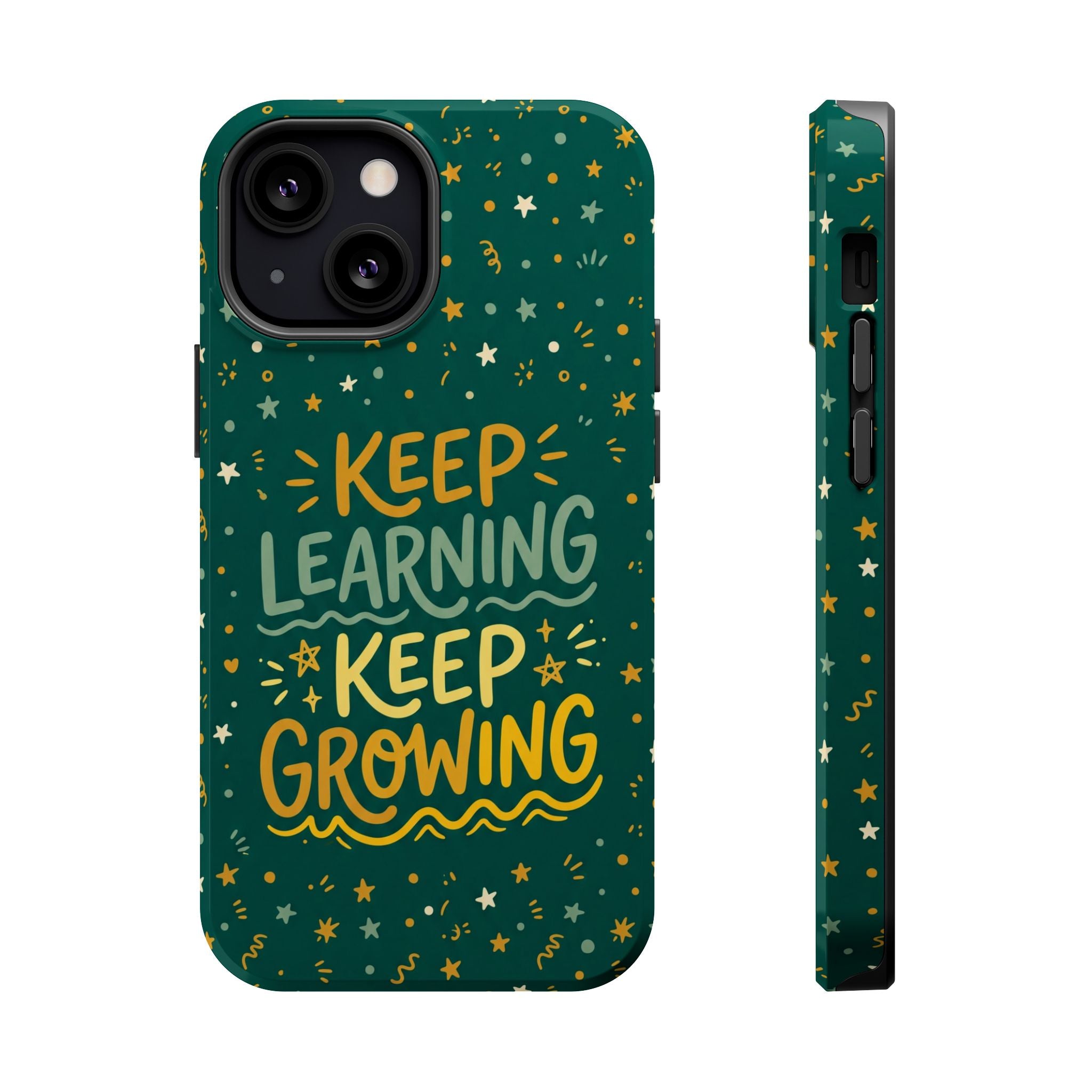 Keep Learning Keep Growing Teacher Phone Case — Wireless Charging Cover