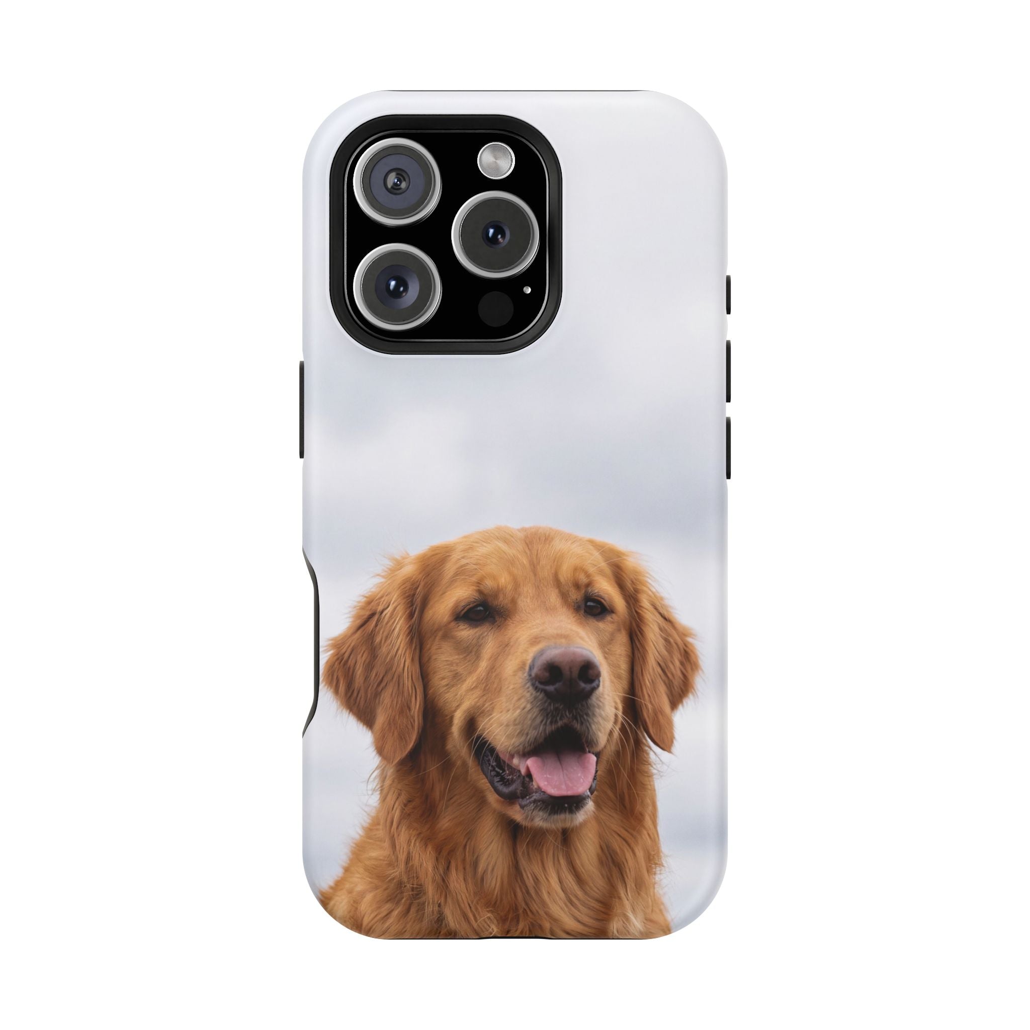 Golden Retriever Phone Case — Impact-Resistant Wireless Charging Cover