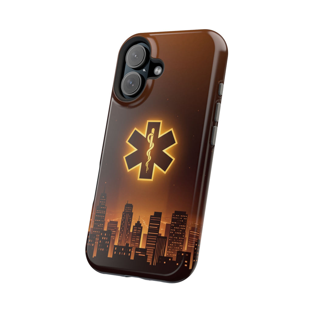 Paramedic/EMT Skyline Phone Case — Magnetic Wireless Charging Cover