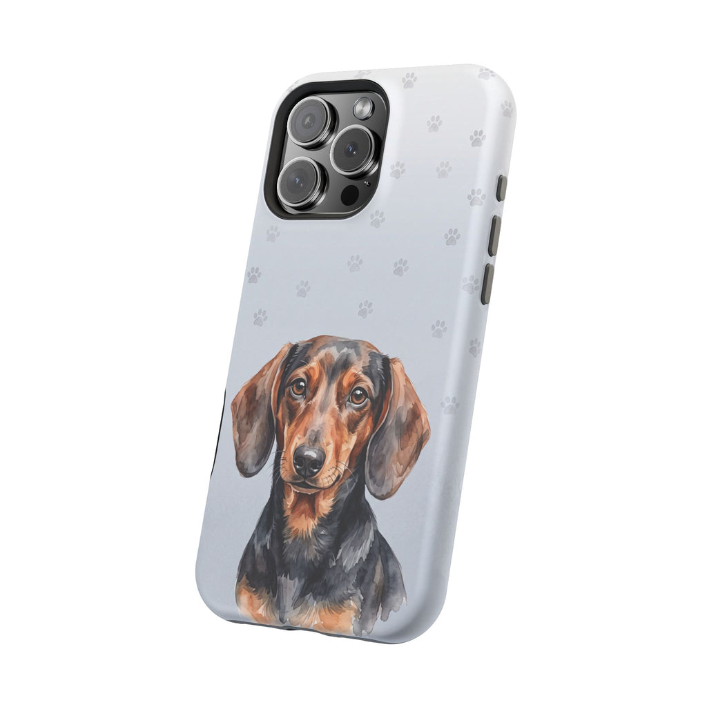 Dachshund Watercolor Portrait Phone Case | Elegant Sausage Dog Art Print | iPhone & Samsung