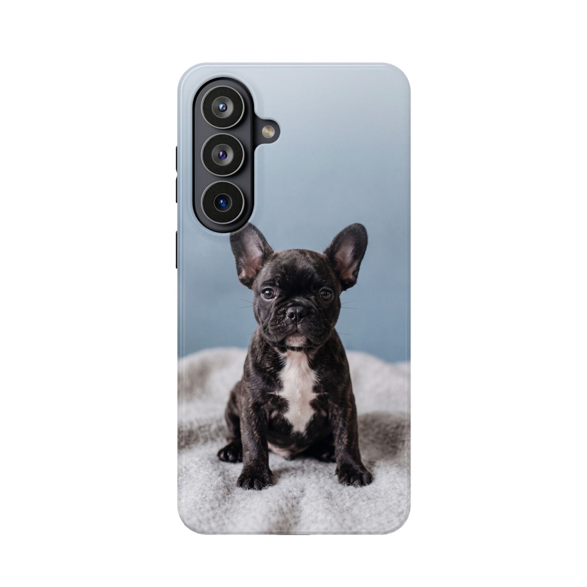 French Bulldog Puppy Phone Case — Impact-Resistant Wireless Charging Cover