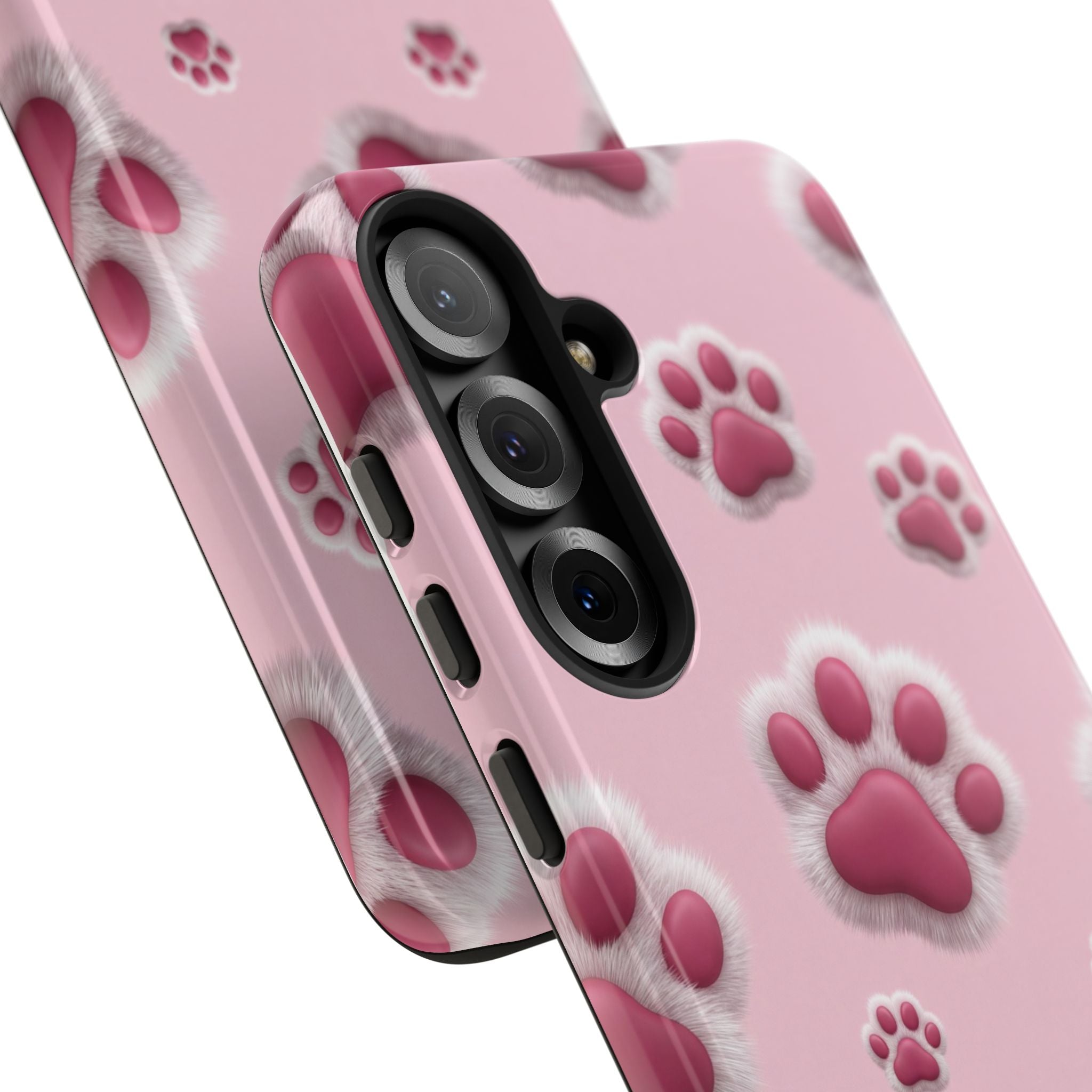 iphone & Samsung - Pink Paws Tough Phone Case — Cute Protective iPhone Cover