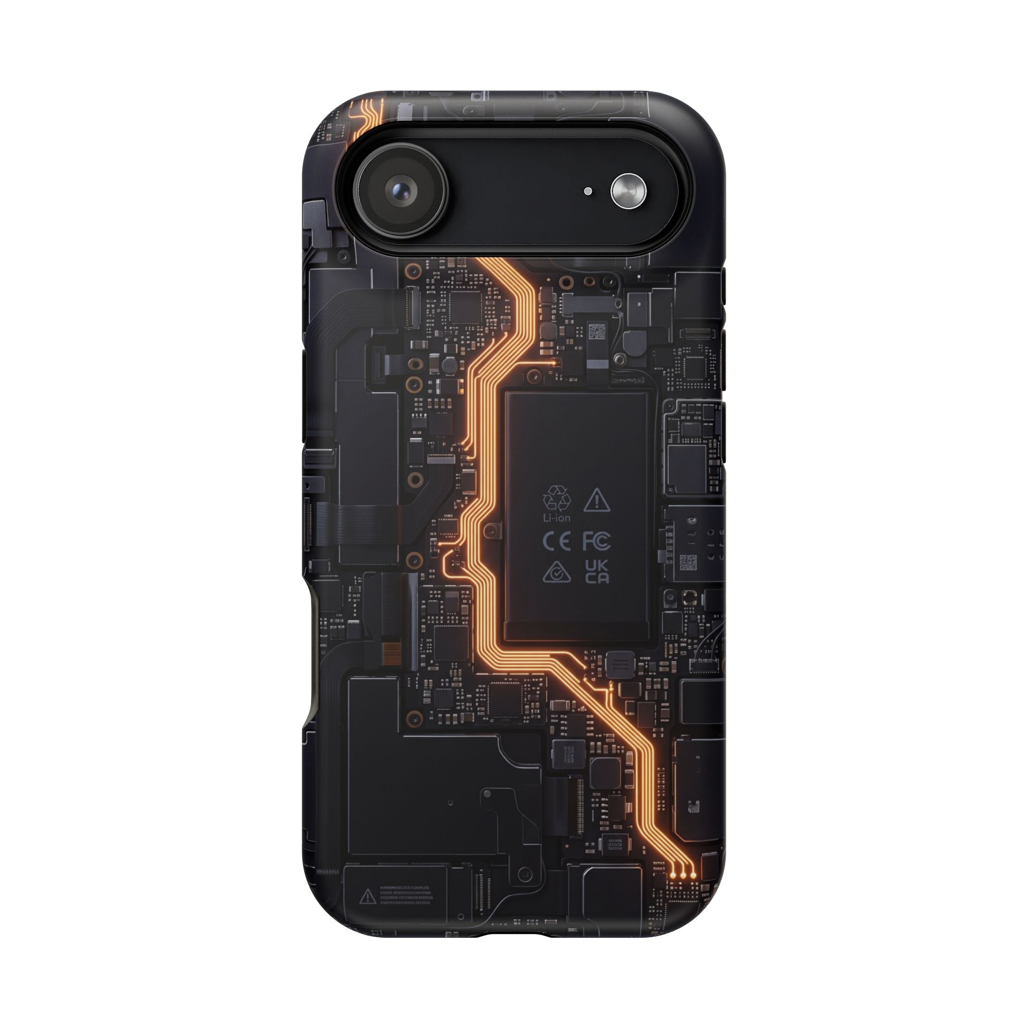 Electrician Circuit Bolt Phone Case — Impact-Resistant Wireless Charging Cover