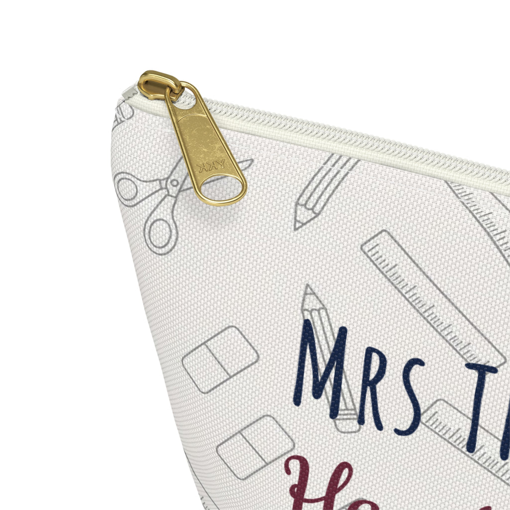 Personalized Teacher Gift Pouch – Custom Name Makeup Bag for Teachers
