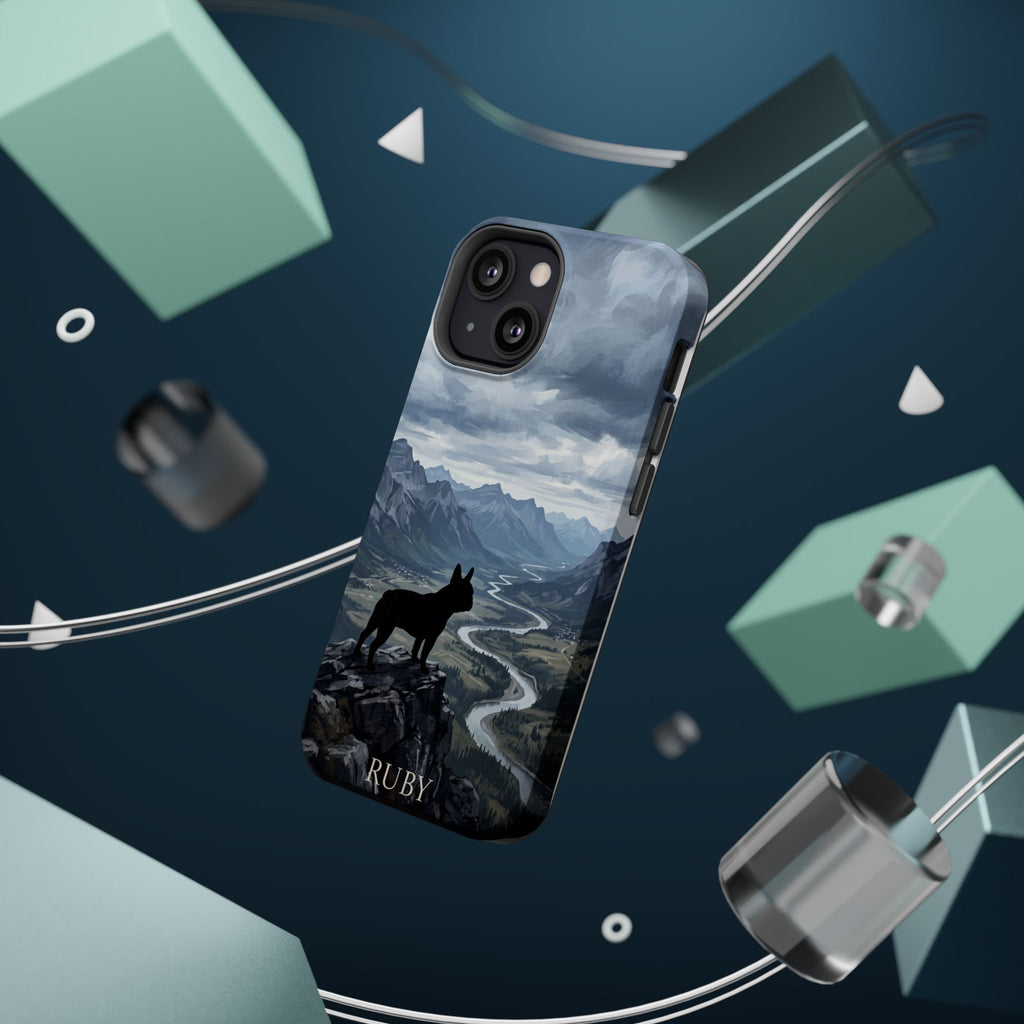 Personalized French Bulldog Mountain Valley Phone Case — Wireless Charging Cover