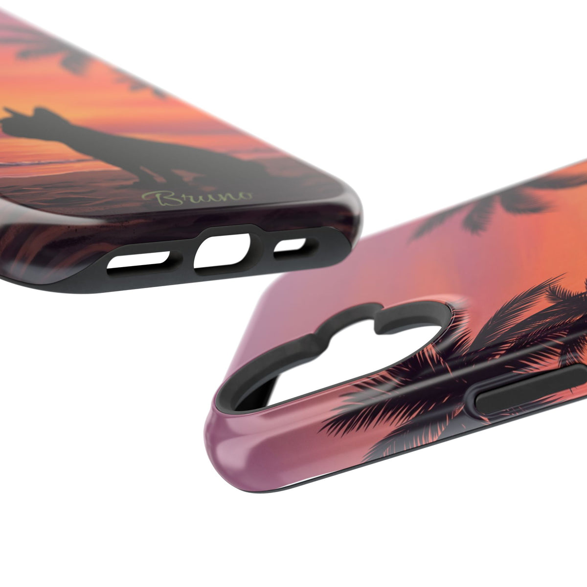 Personalized French Bulldog Tropical Beach Phone Case — Wireless Charging Cover