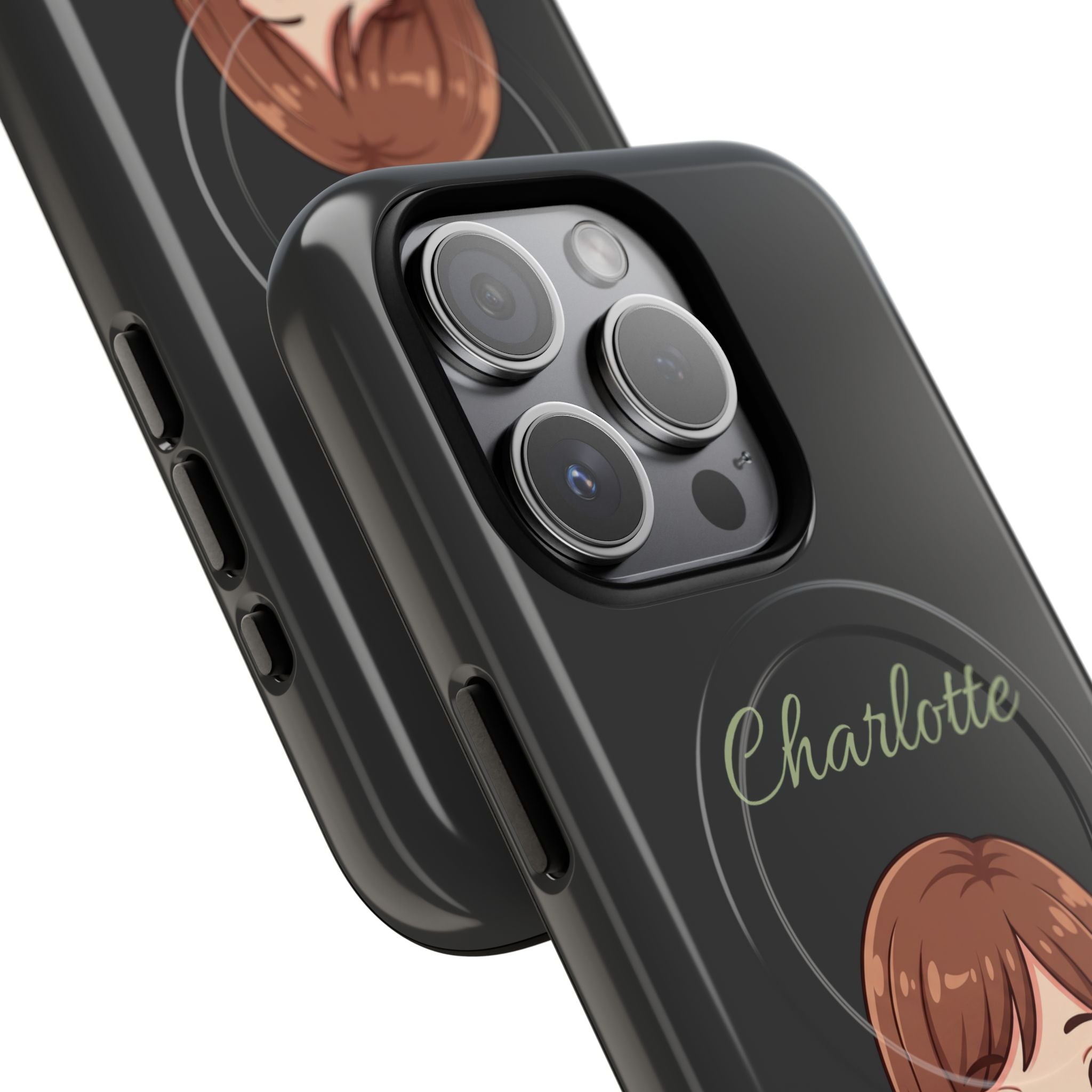 Personalized Tough Magnetic Phone Case | With Custom Name – Cute Illustrated Nurse Character Case for iPhones