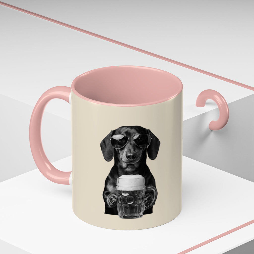 Personalized Dachshund Mug | Custom Name Coffee Mug | Funny Sausage Dog Gift | Beer Lover Dog Mug