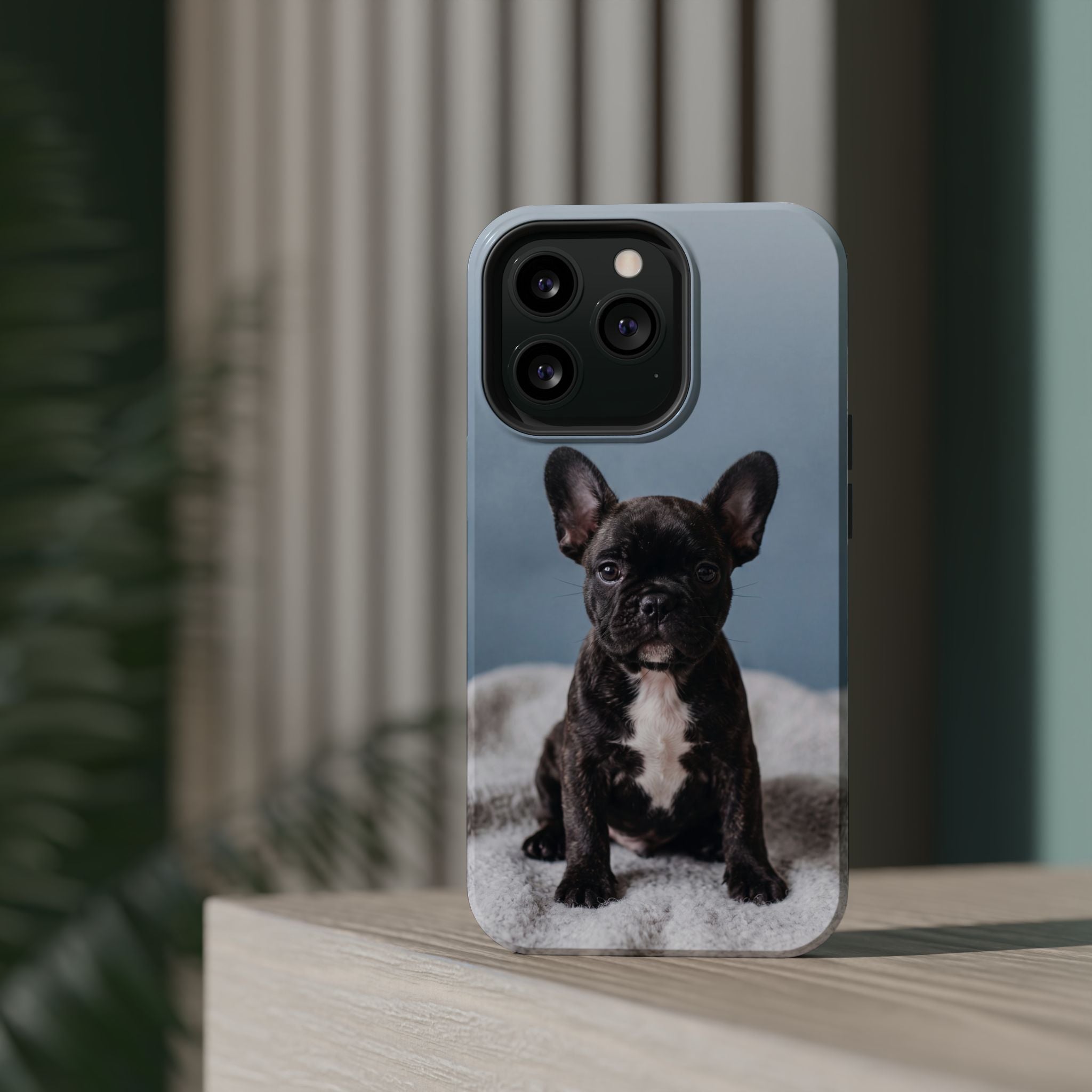 French Bulldog Puppy Phone Case — Impact-Resistant Wireless Charging Cover