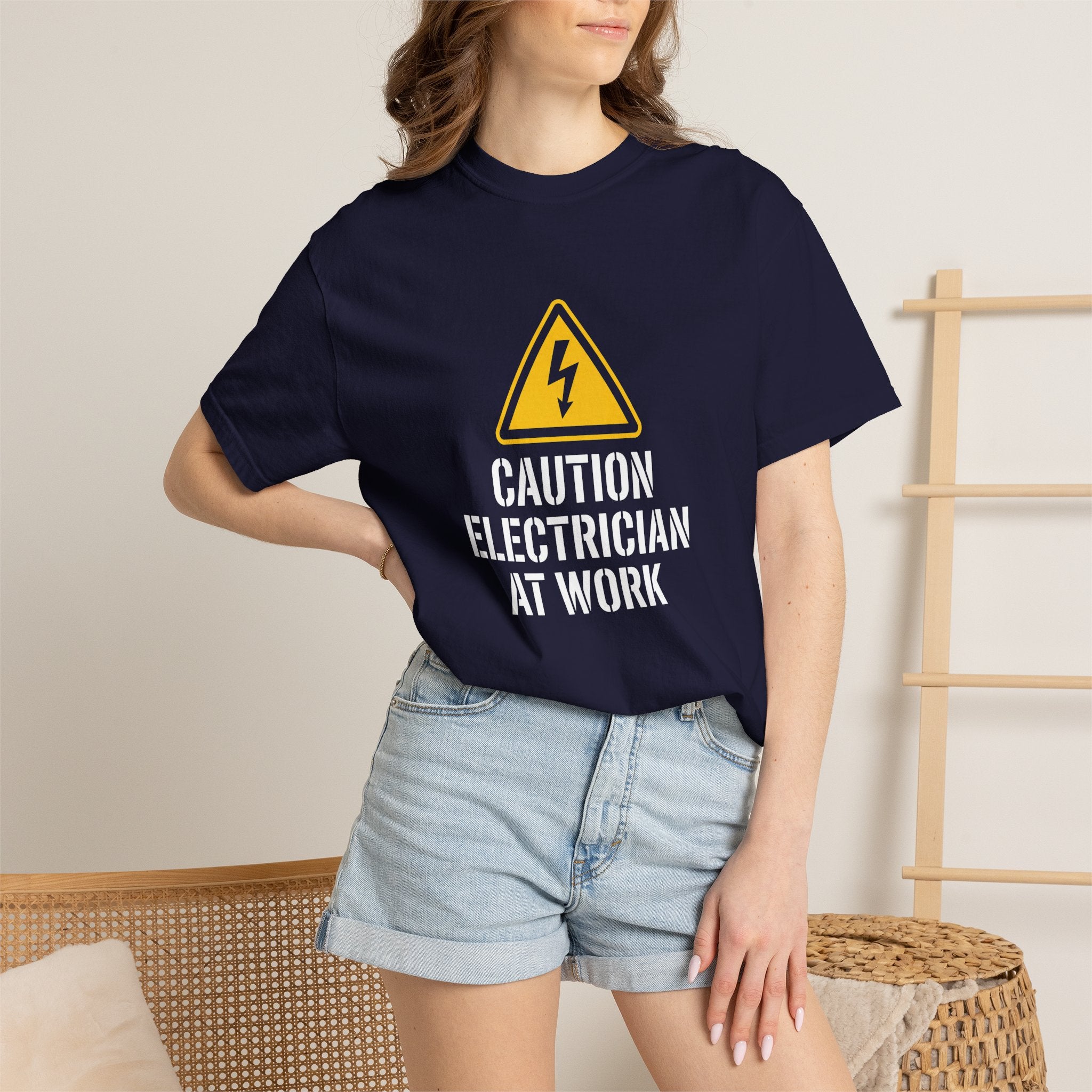 Caution Electrician At Work T-Shirt
