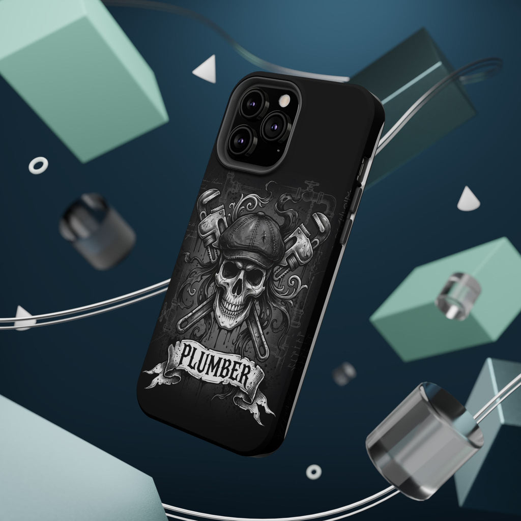 Skull & Wrenches Plumber Phone Case — Wireless Charging Cover