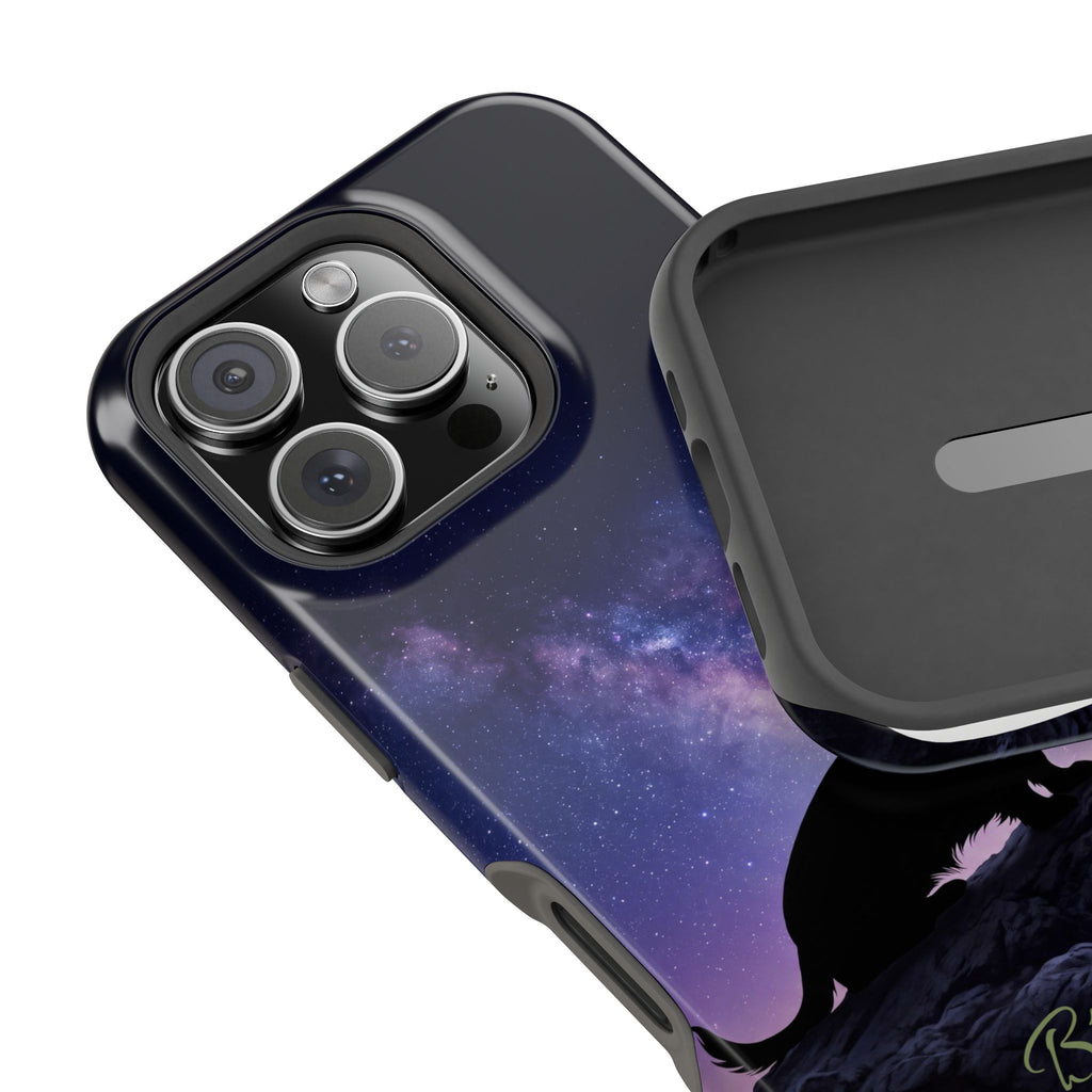Personalized Dachshund Starry Night Phone Case — Wireless Charging Cover