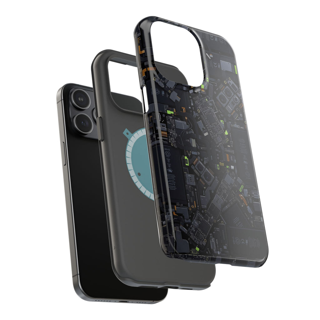 Circuit Core Phone Case — Motherboard Print Wireless Charging Cover