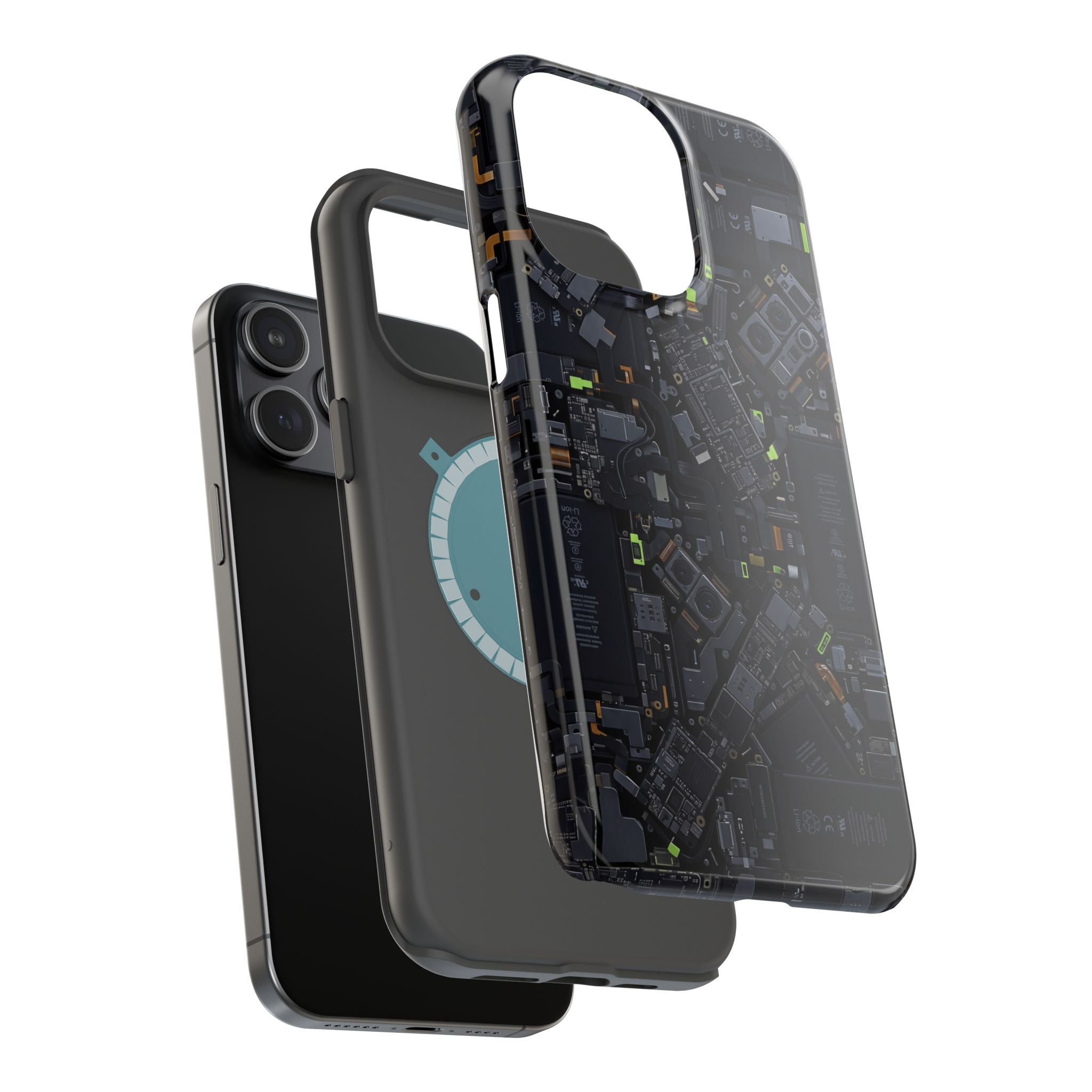 Circuit Core Phone Case — Motherboard Print Wireless Charging Cover