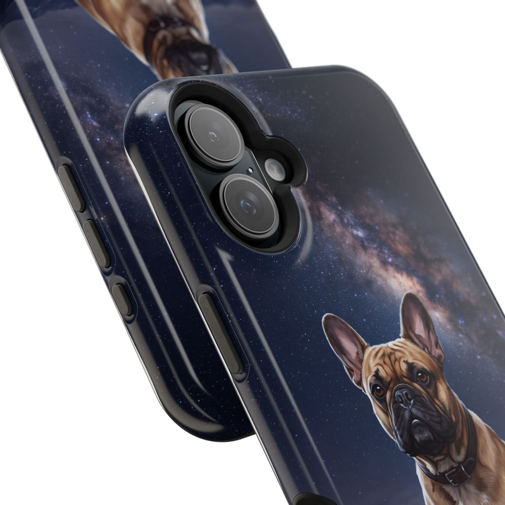 Personalized French Bulldog Starry Night Sky Phone Case — Wireless Charging Cover