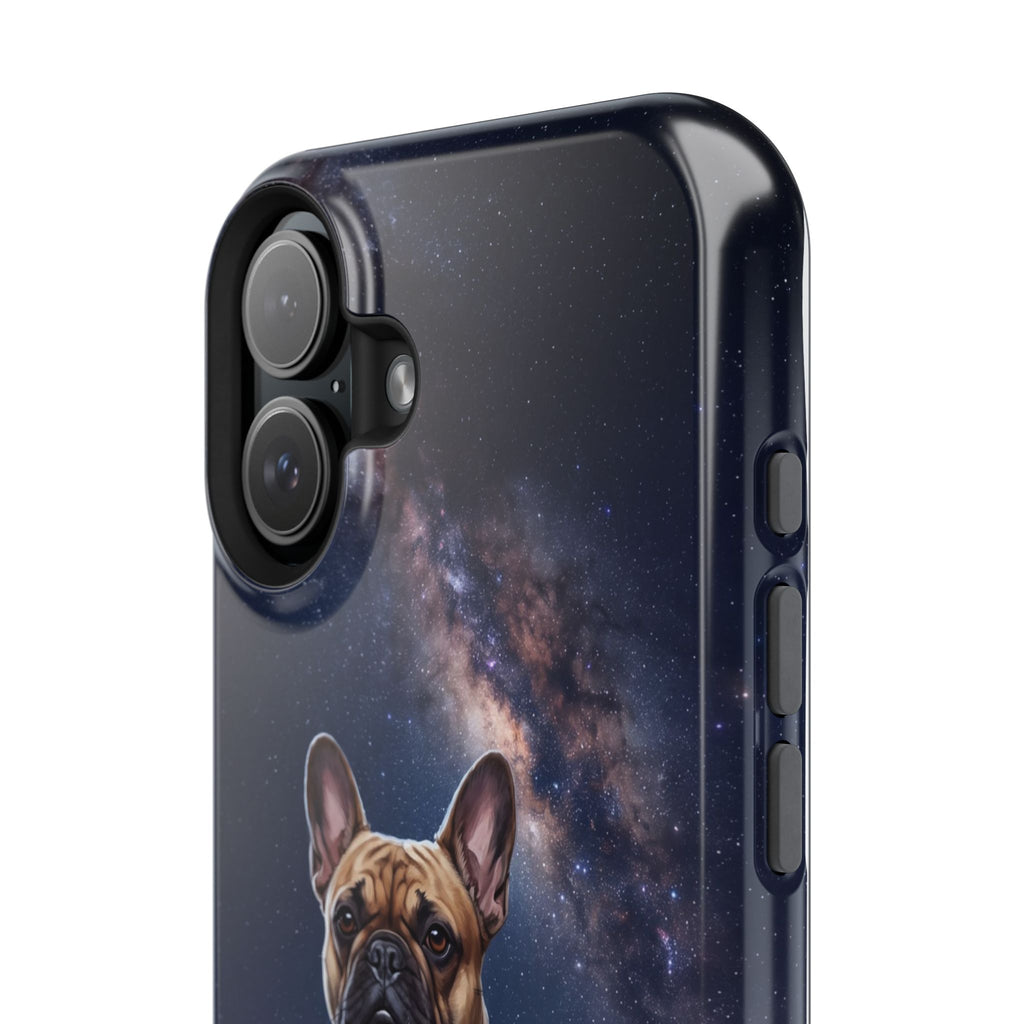 Personalized French Bulldog Starry Night Sky Phone Case — Wireless Charging Cover