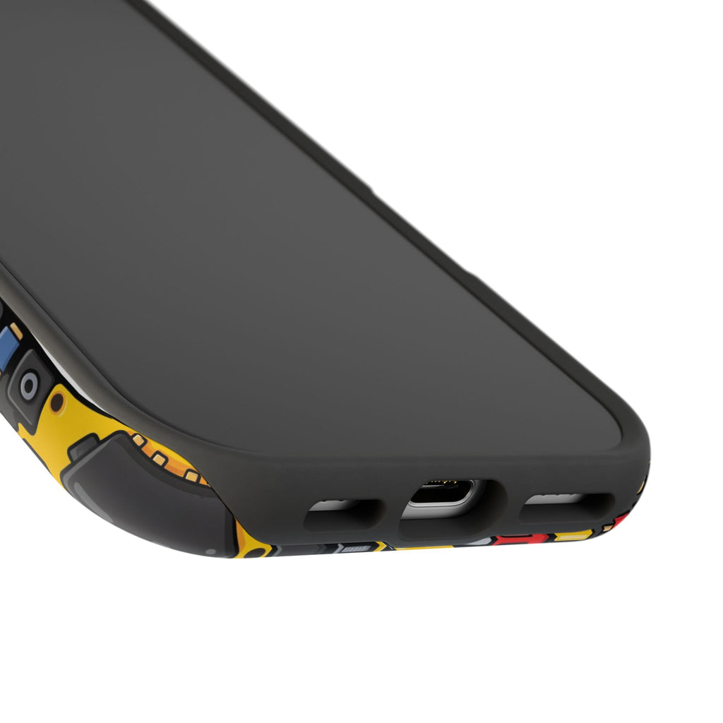 Voltage Board Phone Case — Yellow Circuit Wireless Charging Cover