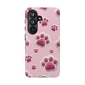 iphone & Samsung - Pink Paws Tough Phone Case — Cute Protective iPhone Cover