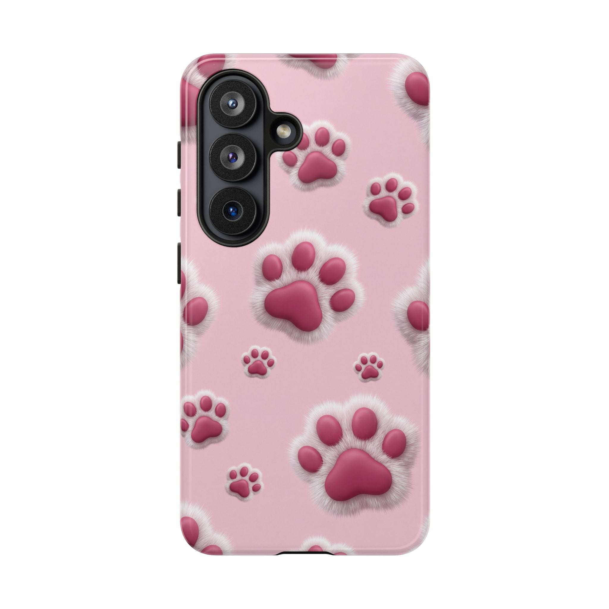 iphone & Samsung - Pink Paws Tough Phone Case — Cute Protective iPhone Cover