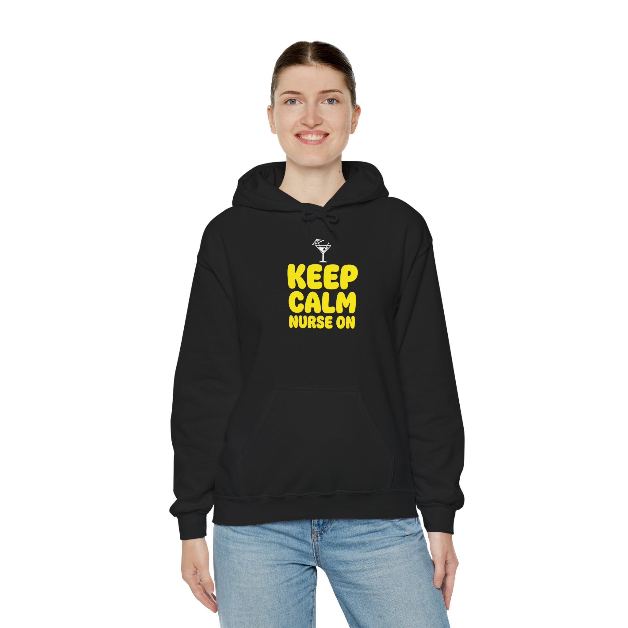 Keep Calm Nurse On Hoodie — Funny Nurse Graphic Pullover