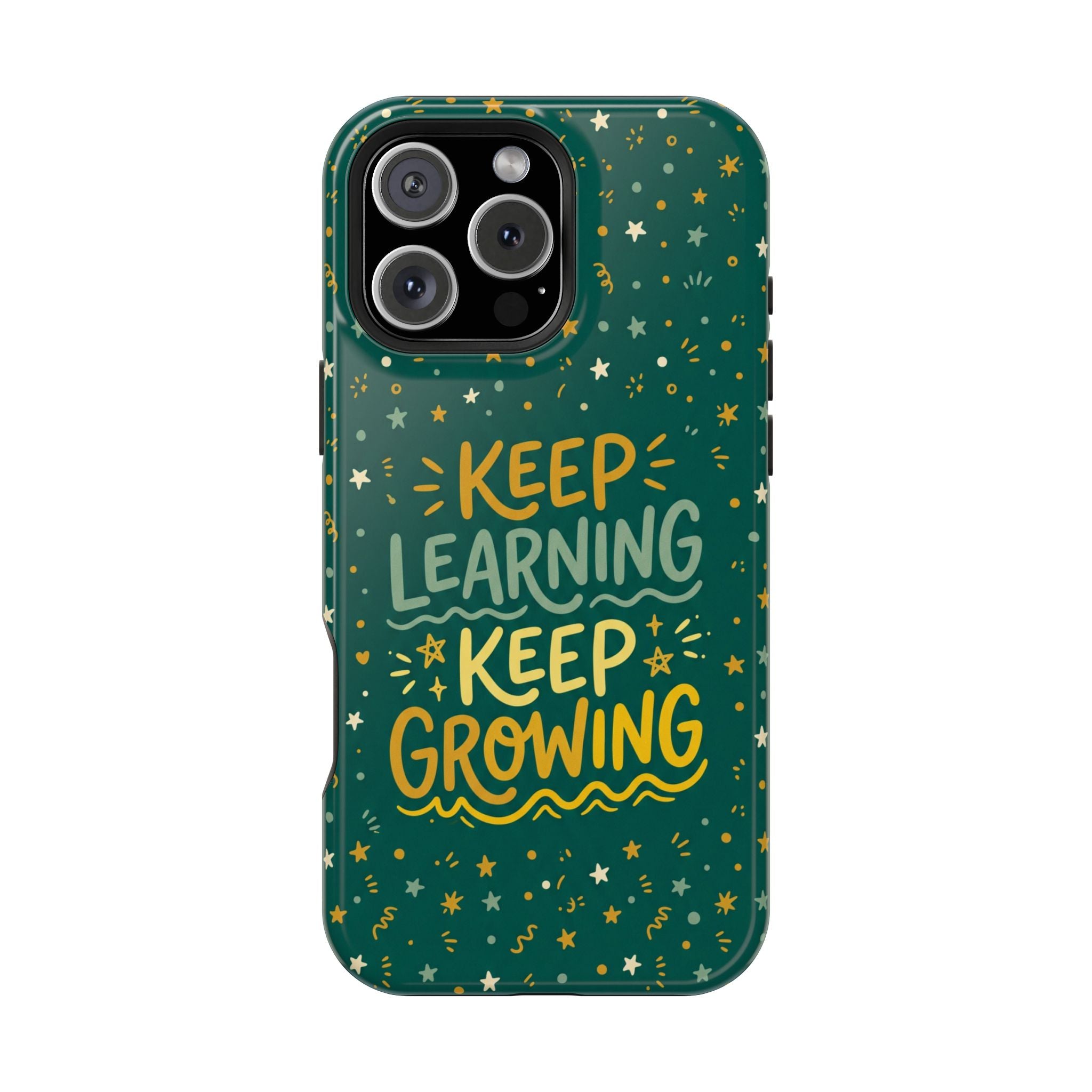 Keep Learning Keep Growing Teacher Phone Case — Wireless Charging Cover