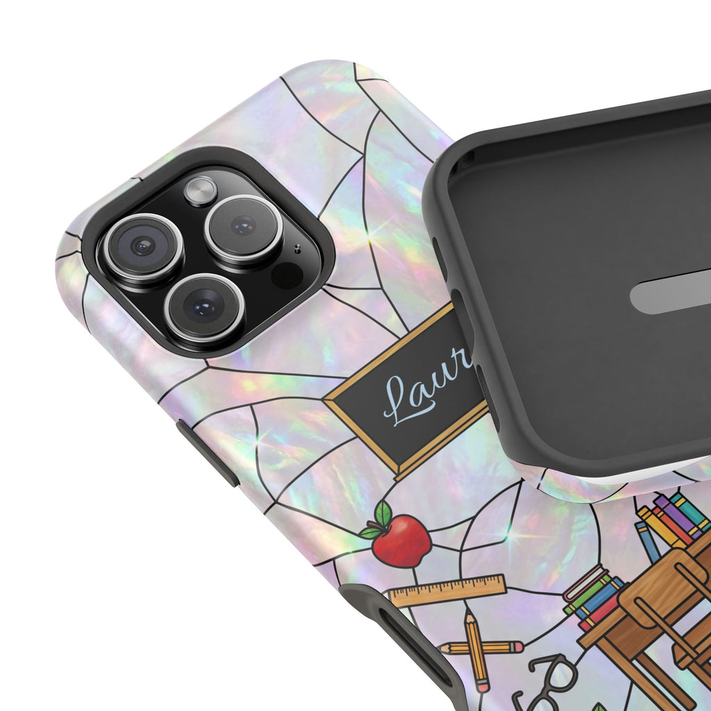 Personalized Teacher Phone Case — Impact-Resistant Wireless Charging Cover