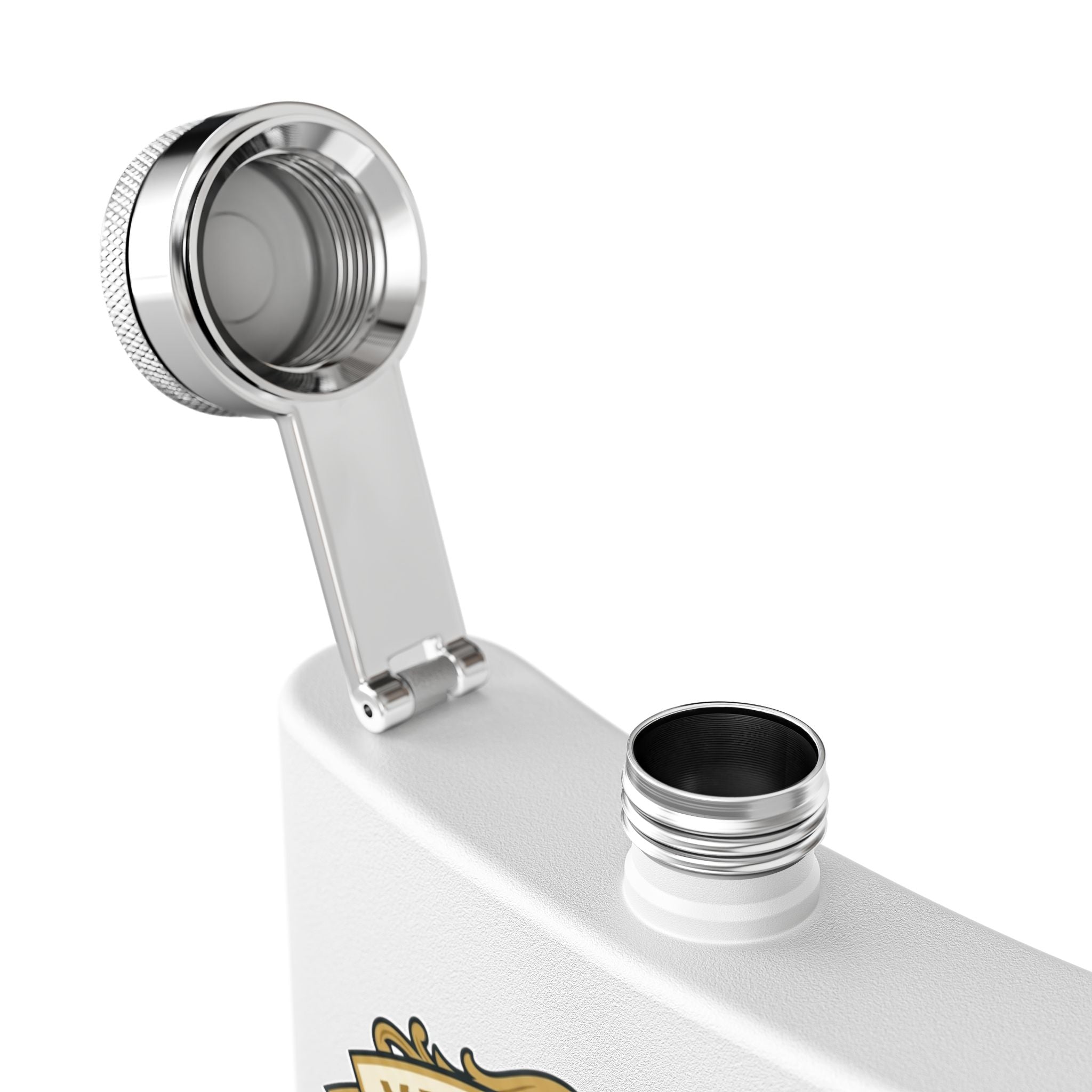 Flask — "Master Plumber" 6oz Stainless Steel Hip Flask