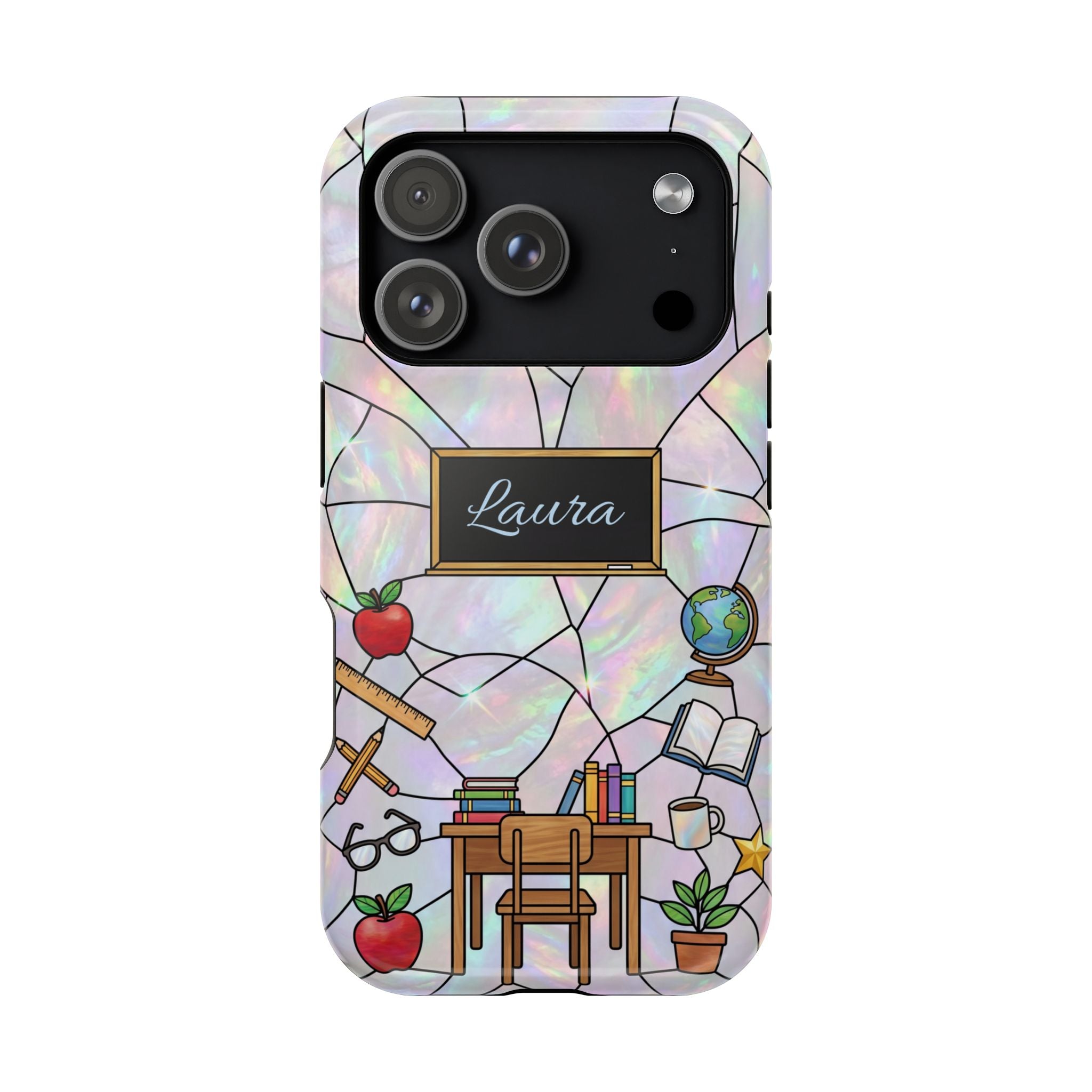Personalized Teacher Phone Case — Impact-Resistant Wireless Charging Cover
