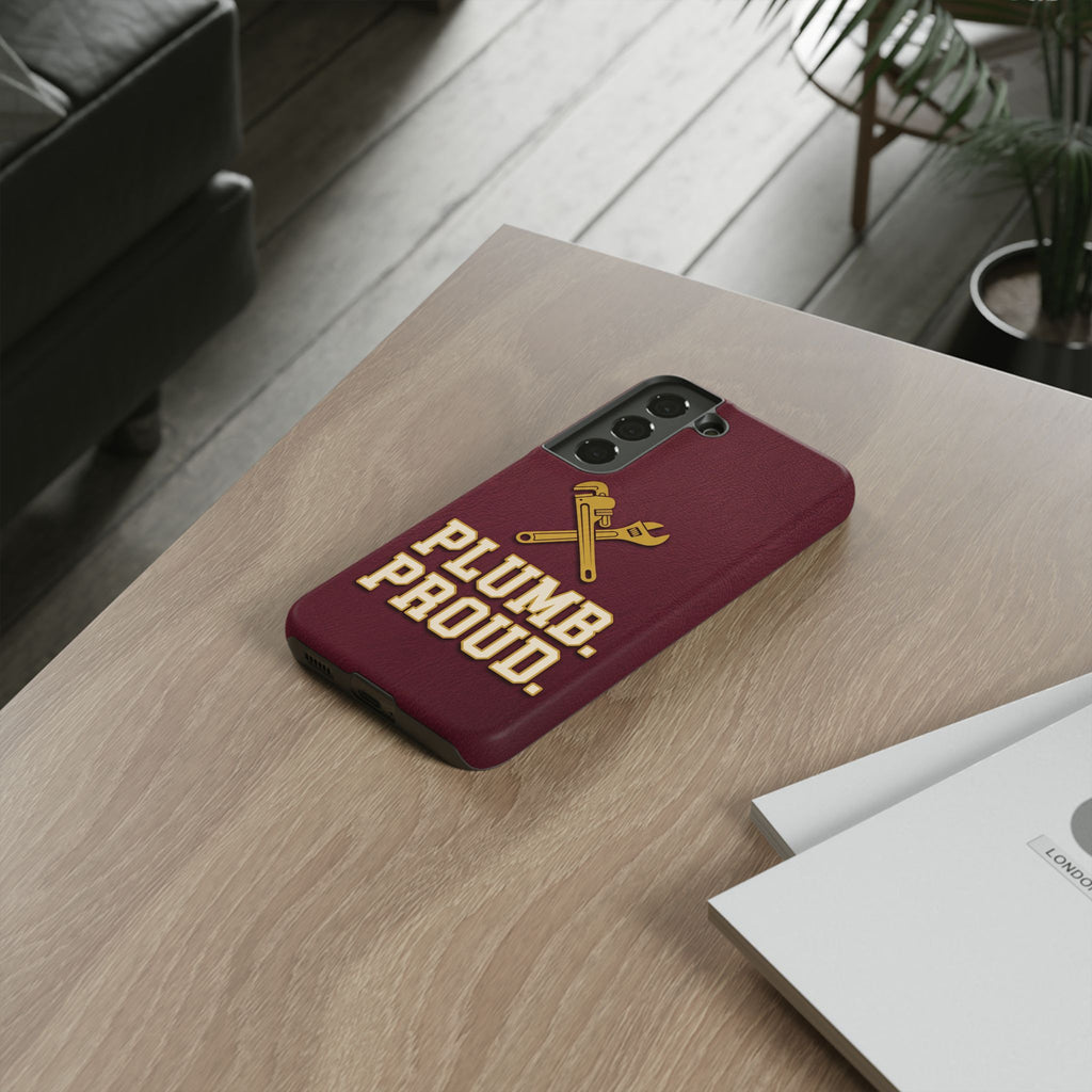 Plumb. Proud. Varsity Print Phone Case - Samsung & iPhone Series
